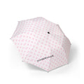 Foldable pink polka dot umbrella